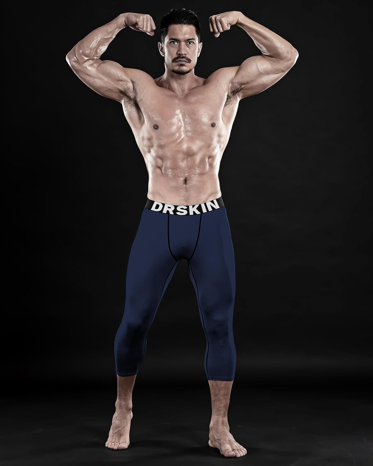 3, 2 or 1 Pack Men’S 3/4 Compression Pants Tights Leggings Shorts Sports Athletic Baselayer Running Workout Active