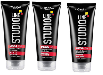 Studio Line Head Lock Mega Hard Hold Gel 6.8 Oz (Pack of 3)