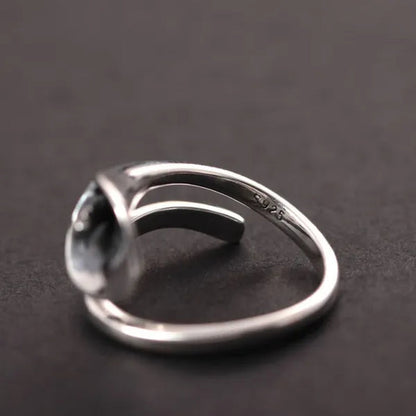 Women Fashion Elegant 925 Sterling Silver Calla Lily Flower Rings
