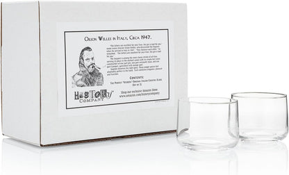 the Perfect Negroni 11-Ounce Original Italian Cocktail Glass, 2-Piece Set (Gift Box Collection) - WORLD TIME VISITS