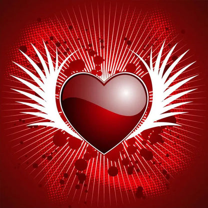 DIY 5D Diamond Painting Heart Full Drill with Number Kits Home Decor Wall Painting the Gift Arts and Crafts for Adults,Teenagers,The Old