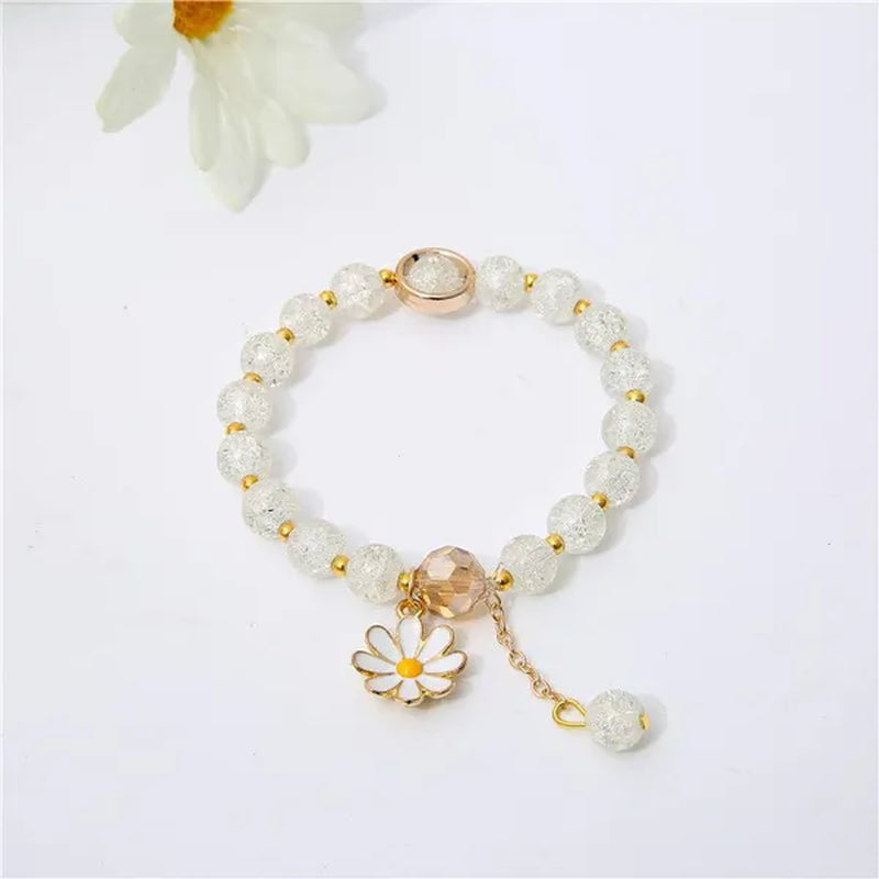 New Multicolor Summer Beach Ladies Temperament Refreshing Crystal Pendant Bracelet