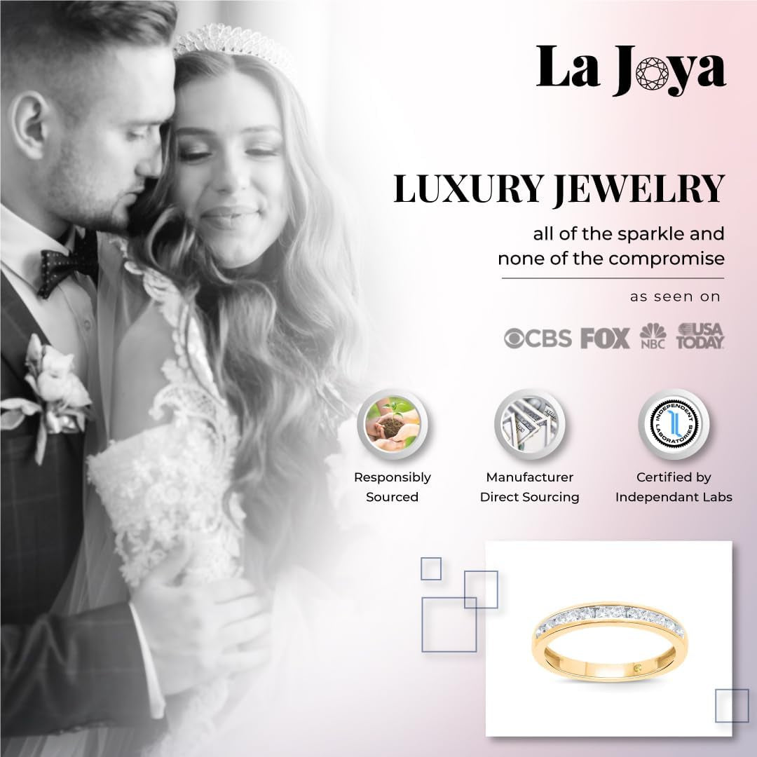 Lab Grown Diamond Wedding Rings for Women | 10K Yellow, White and Rose Gold Certified 1/6-1/2 Carat Channel Set Diamond Anniversary Bands and Wedding Bands for Her - WORLD TIME VISITS