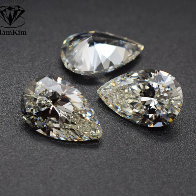 Natural Brilliant Pear Cut 14.00 X 16.00Mm 8.50~9.00 Carat EF Genuine White VVS Loose Moissanite Gemstone