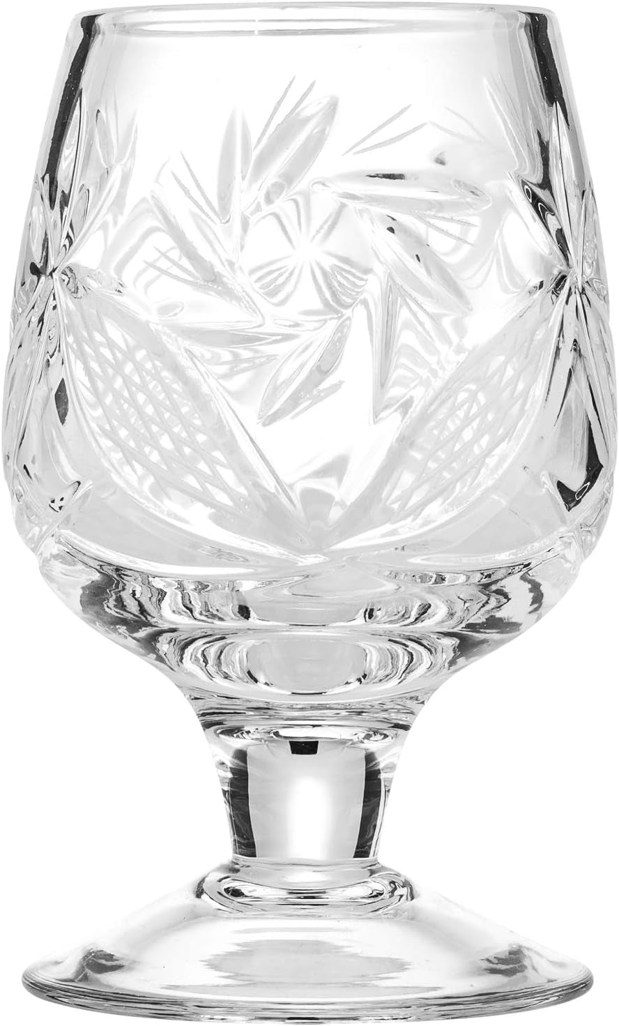 Elegant and Modern Russian Cut Crystal Drinking Glass for Home, Parties, and Events - 1.7Oz, Sherry Shot Glass, 50Ml, Set of 6