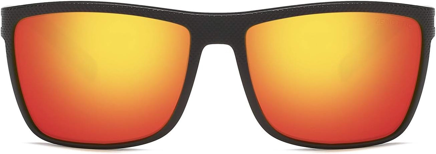 Polarized Sunglasses for Men Lightweight TR90 Frame UV400 Protection Square Sun Glasses