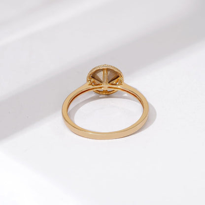 10K Gold Imported Crystal March Birthstone Ring (Previously Amazon Collection)