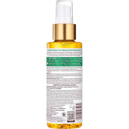Amino Bonding Complex Hair Oil, Healing Treatment with Coconut Oil & Vitamin E, Heat Protectant, anti Frizz, Adds Shine, Strengthens & Protects Hair Growth, All Hair Types, 4 Fl Oz