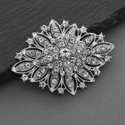 Vintage Wedding Jewelry Crystal Bridal Brooch Pin for Brides, Bridesmaids, Mother of the Bride