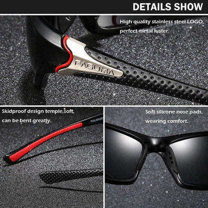 Sports Polarized Sunglasses for Men Cycling Driving Fishing UV400 Protection