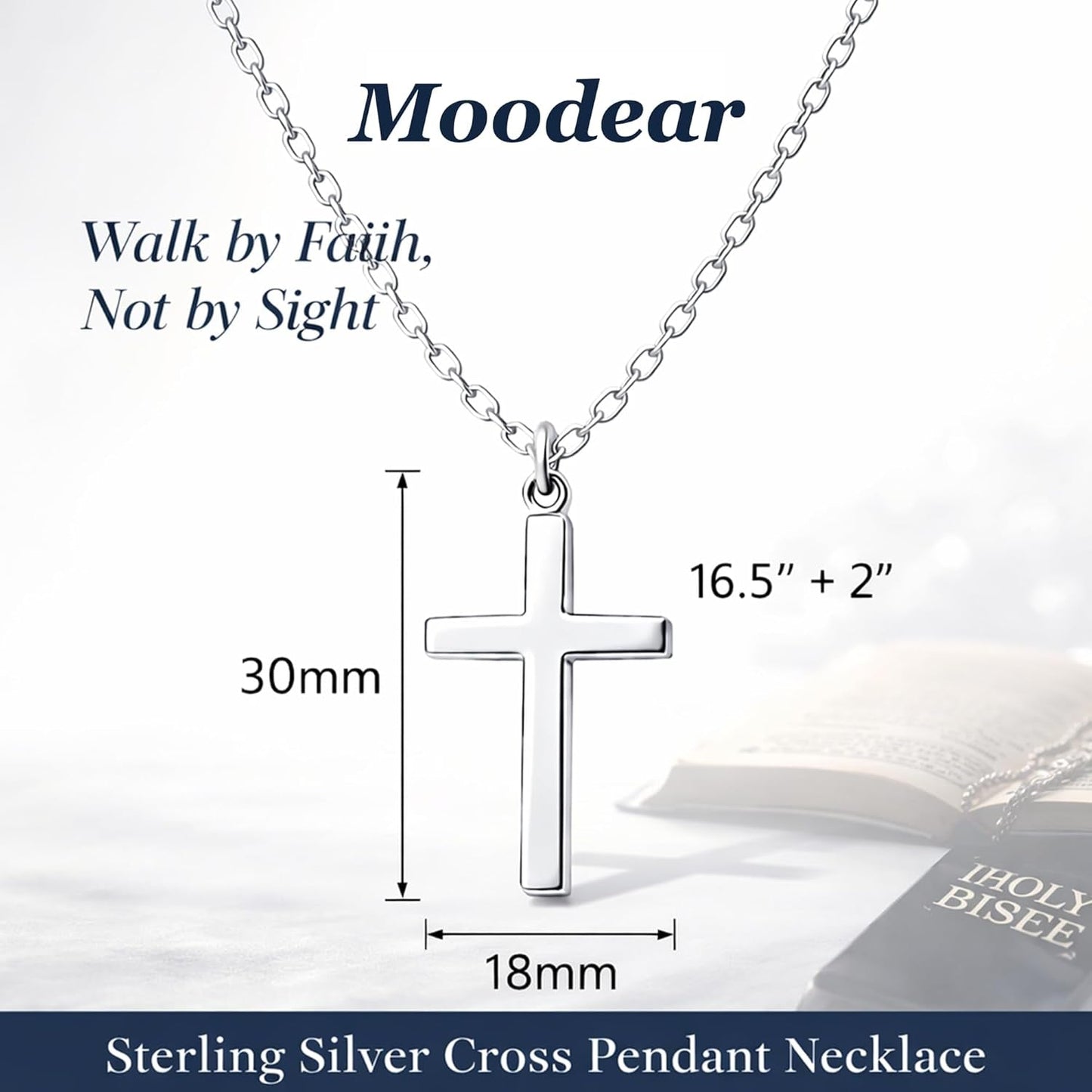 Cross Necklace for Women - Dainty 925 Sterling Silver/Gold Plated Layered Cross Pendant Simple Small Necklaces for Women Trendy Jewelry Gifts