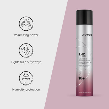 Flip Turn Volumizing Finishing Spray | for Most Hair Types | Humidity Protection | Hold Level 10+ | Protect against Pollution & Harmful UV | Paraben & Sulfate Free | 72 Hour Hold