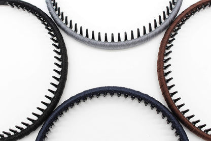 Fashion Hair Accessories Hair Band Headbands for Women/Girls Non-Slip Hairband Comfy Hair Hoop Resin Teeth Comb (4 Colors)
