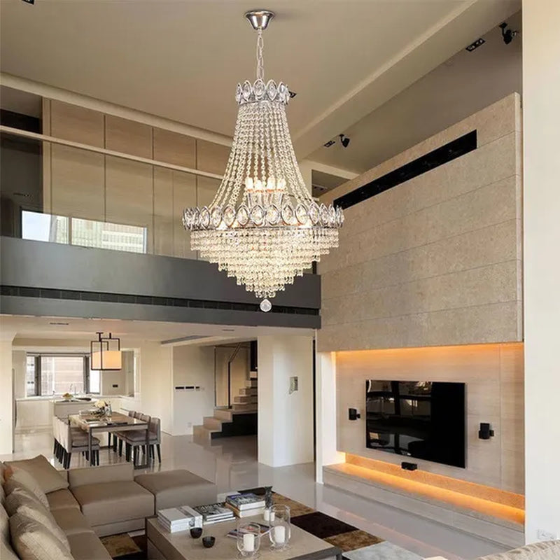 French Empire Crystal Chandelier LED Ceiling Lamp Ceiling Lighting Lamp Palace Villa