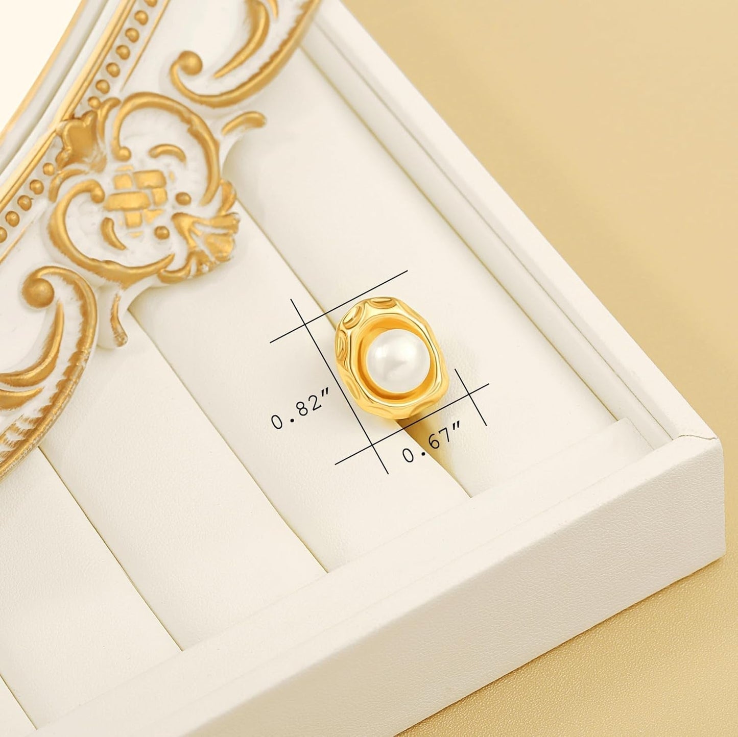 18K Gold Adjustable Circle Ring, Simple Link Chain Knuckle Rings CZ, Fashion Stacking Finger Jewelry