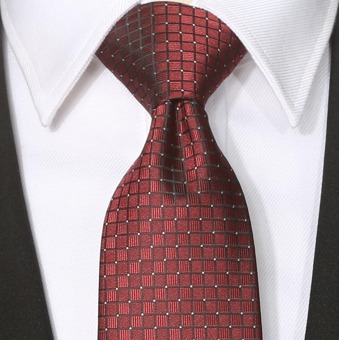 Mens 63'' XL Extra Long Tie Solid Festive Necktie + Gift Box