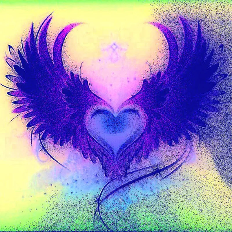 DIY 5D Diamond Painting Heart Full Drill with Number Kits Home Decor Wall Painting the Gift Arts and Crafts for Adults,Teenagers,The Old