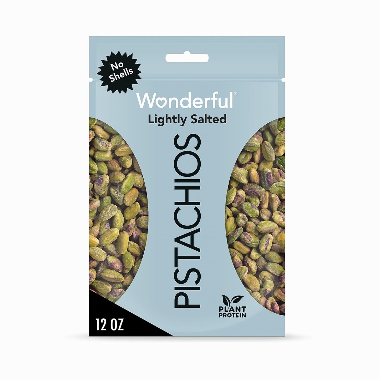 No Shells, Lightly Salted Nuts, 12 Ounce Resealable Bag, Protein Snacks, Gluten Free, Healthy Snack - WORLD TIME VISITS
