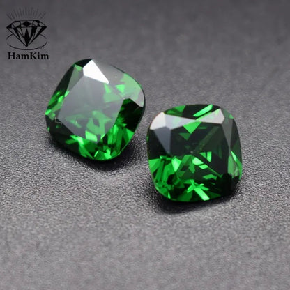 Emerald Natural AAAA 9.0Mm Colombia Emerald Corundum Spinel Square Shapes 5.70 Carats Jewelry Diy Green Gem AAAAA