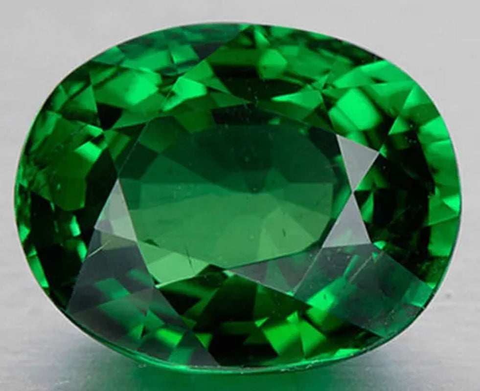 6.00 Cts Natural Gemstone Green Emerald 9X11Mm Oval Cut Sri-Lanka VVS Gemstone - WORLD TIME VISITS