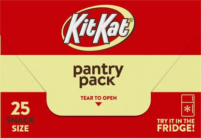 Milk Chocolate Wafer Snack Size, Candy Pantry Pack, 12.25 Oz (25 Pieces)