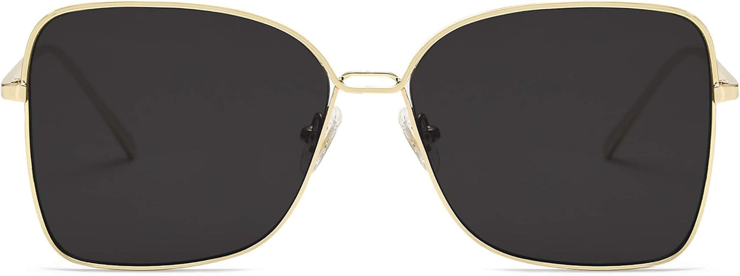 Classic Trendy Square Oversized Sunglasses Womens Mens UV400 Big Large Designer Shades SJ1082