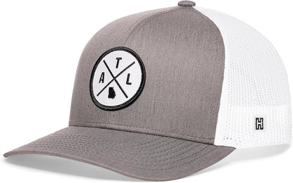 State City Trucker Hat for Men & Women, Adjustable Baseball Hat, Mesh Snapback, Sturdy Outdoor Black Golf Hat