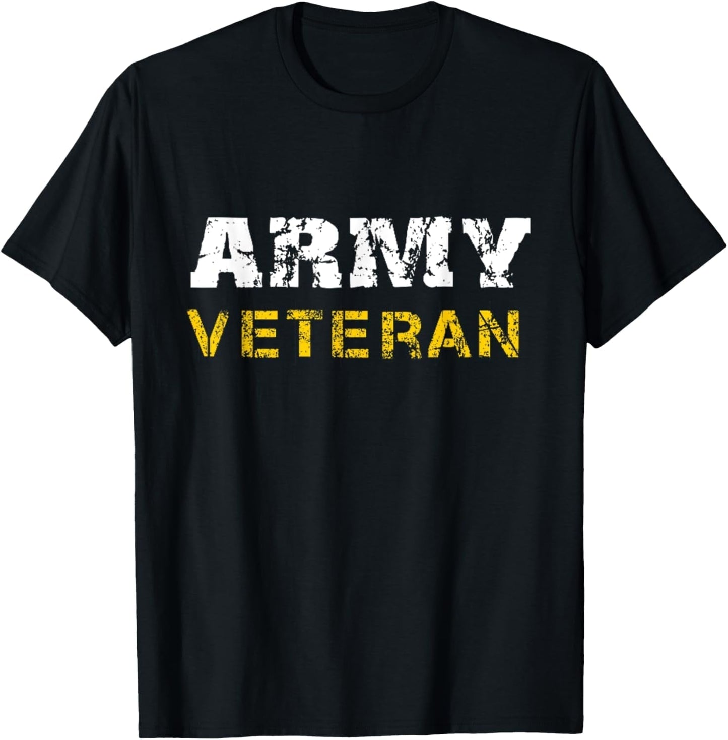US Army Veterans Distressed Font T-Shirt