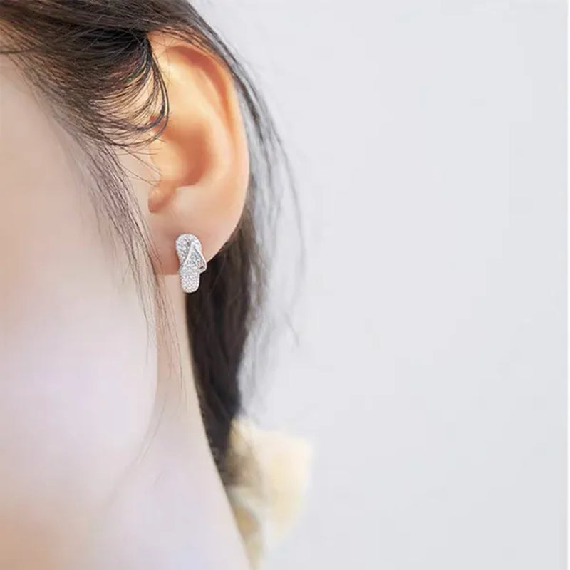 2021 Woman New Creative Mini Shoes Gold Stud Earrings Fashion Jewelry