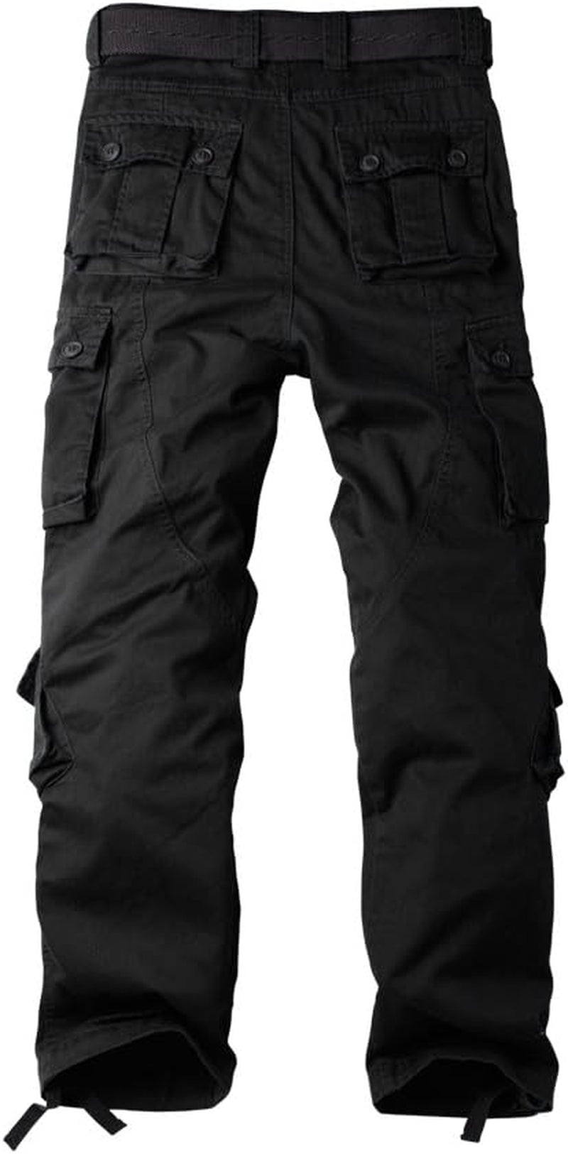 Men'S Cotton Casual Cargo Work Pants Baggy Camo Tactical Combat Trousers with 8 Pockets (No Belt) - WORLD TIME VISITS