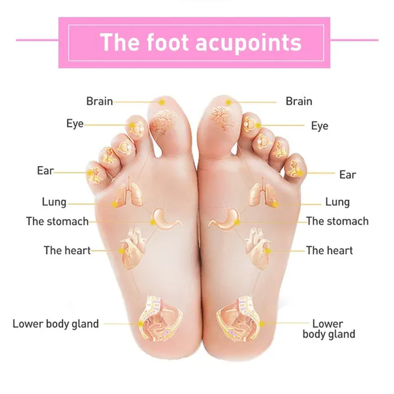 Sumifun 12Pcs/Box Rose Detox Foot Pads Foot Patches Detox Patches Adhesive Improve Sleep Quality Weight Loss Slimming Patch Health Care