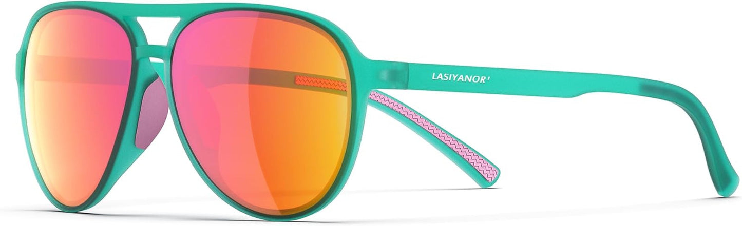 Lightweight TAC Polarized Tinted Classic Vintage Retro 70S Sunglasses, TR-90 Frame for Women Men, UV 400 Protection