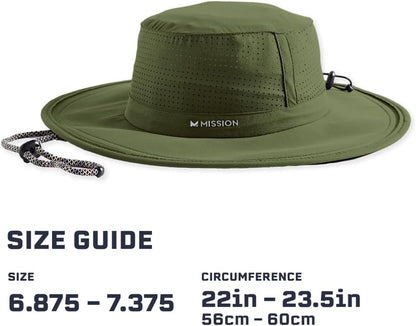 Cooling UPF Boonie Hat - Unisex Sun Hat for Hiking, Beach & Fishing - Sweat & Water Activated Technology