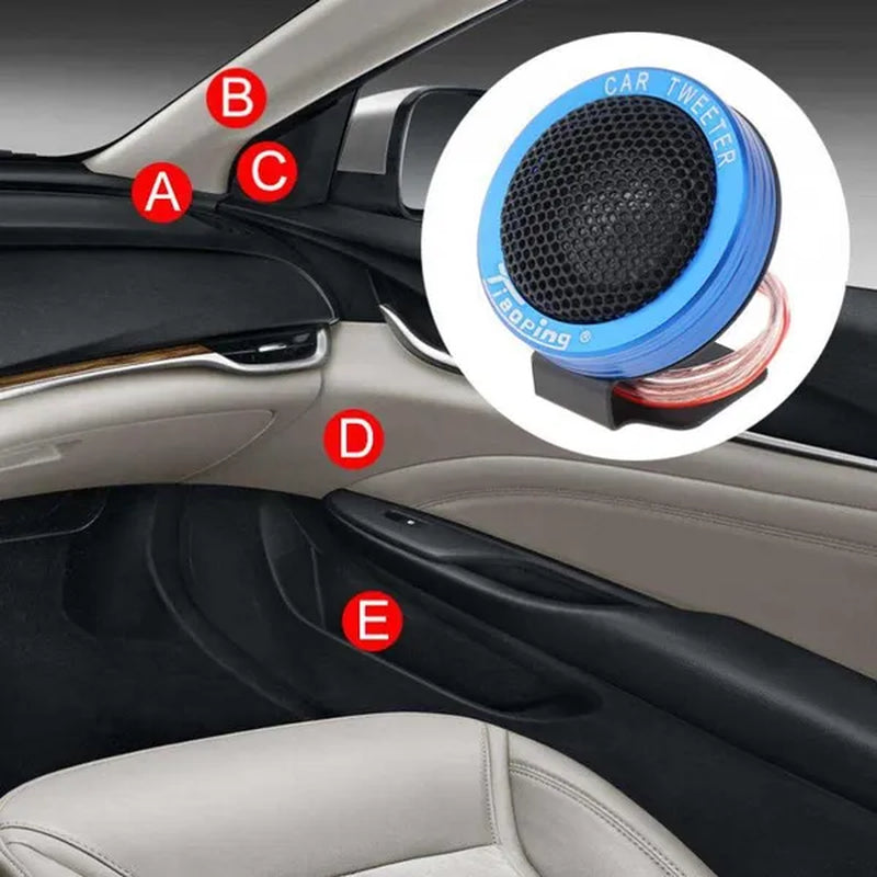 2Pcs 150W Car Silk Dome Tweeter Audio Loudspeaker Car Stereo Treble Speaker for Car - WORLD TIME VISITS