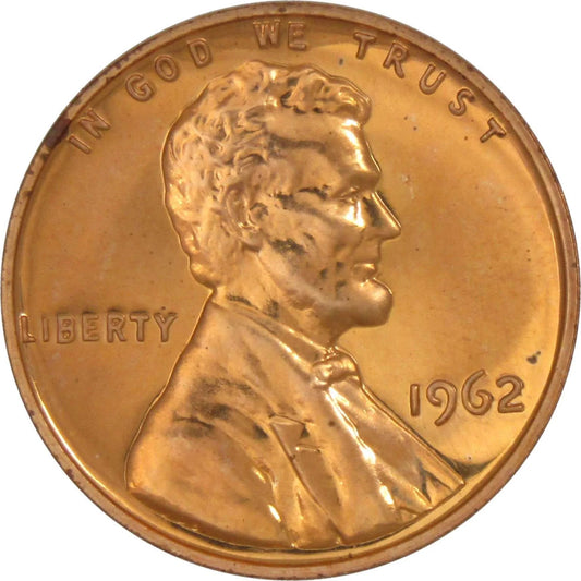 1962 Abraham Lincoln Presidential 1 Penny Coin, Copper Master Coins - WORLD TIME VISITS