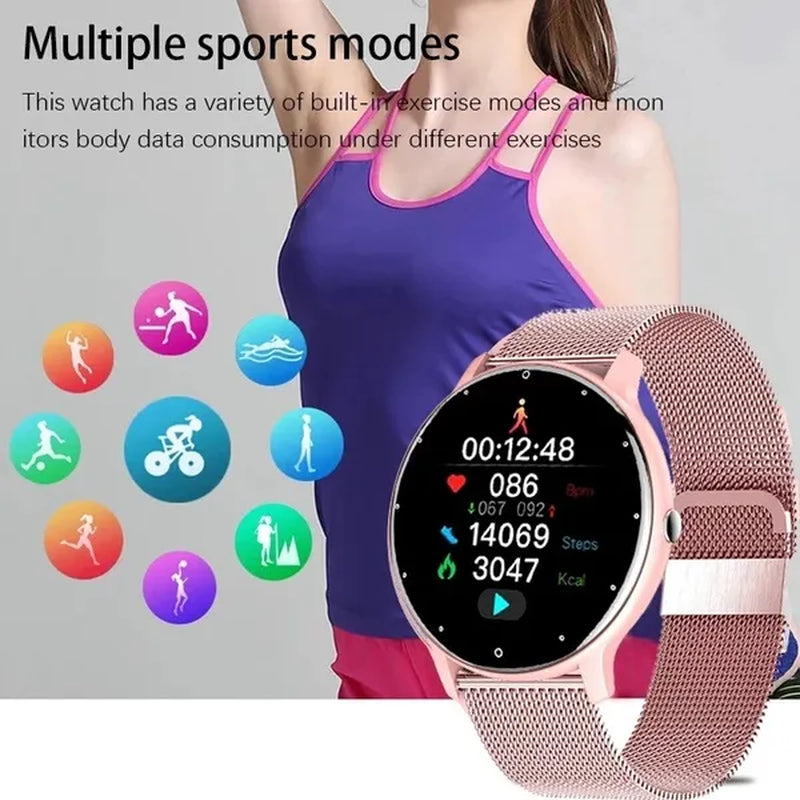 LIGE Smart Watch Women Full Touch Screen Sport Fitness Watch IP67 Waterproof Bluetooth For Android ios smartwatch Men