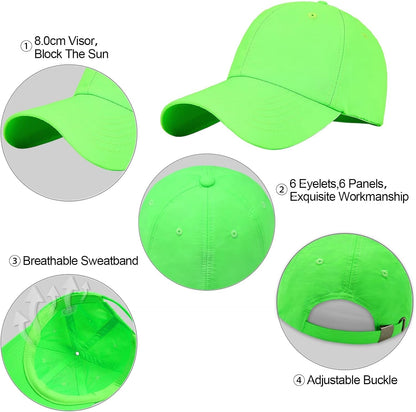 Men Quick Dry Sport Baseball Cap, Men'S Athletic Fitted Cap, Adjustable anti UV Outdoor Sun Hat