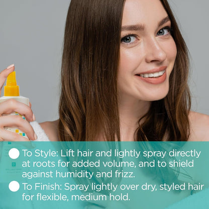 Brilliant Shine Hair Spray, Sunflower & Citrus, Styling and Hair Shine Spray with Medium Hold, Tames Frizzy Hair & Flyaways, Quick Drying & Non-Sticky, Cruelty Free, 8.2 Fl Oz