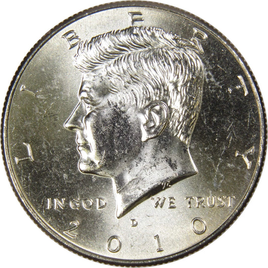 2010 D Kennedy Half Dollar BU Uncirculated Mint State 50C US Coin Collectible Master Coins
