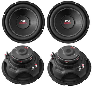 Pyle 12" 6400W 4-Ohm DVC Car Stereo Power Audio Subwoofer Set, 4Pk | PLPW12D