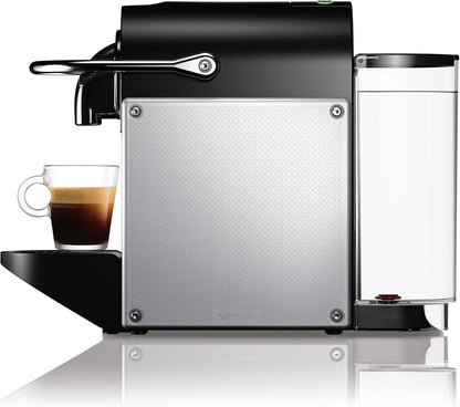 Pixie Coffee and Espresso Machine by  with Milk Frother, Aluminum, 34 Ounces - WORLD TIME VISITS