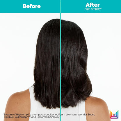 High Amplify Foam Volumizer Full Bodifying Mousse - Lightweight Lasting Volume, Thickening & Conditioning Shine, for Fine and Limp Hair, Salon Hair Styling, 8.3 Oz