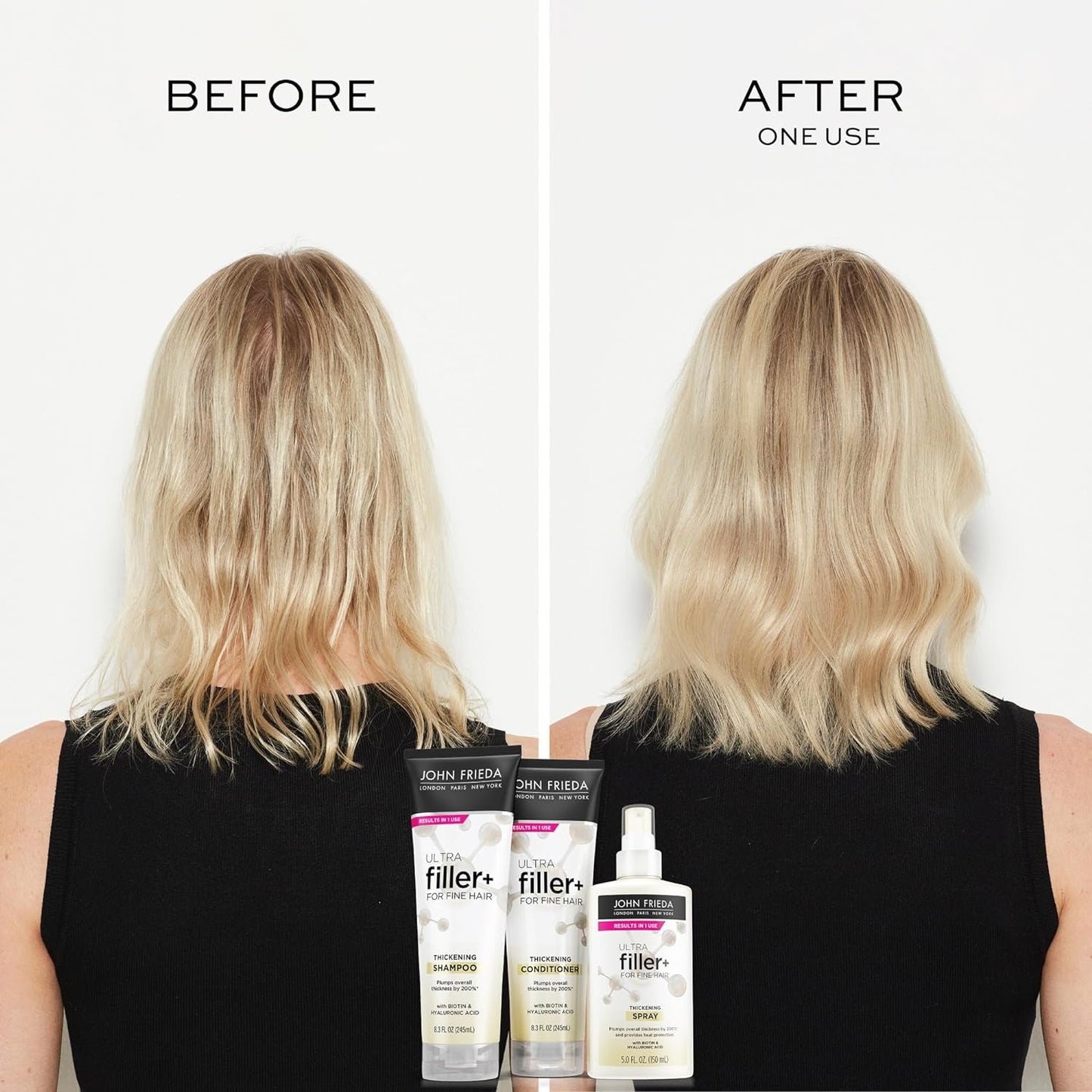 Ultrafiller+ Thickening Shampoo, Strengthening Shampoo for Damaged or Thin Hair, Infused with Biotin and Hyaluronic Acid to Strengthen Hair for Thicker Fuller Results, 8.3 Oz