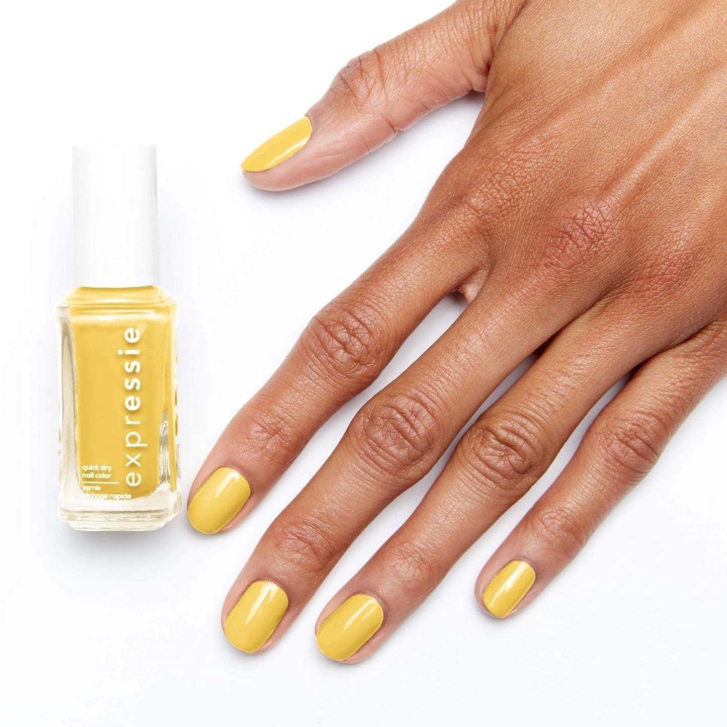 Expr Nail Polish, Quick-Dry Bright Yellow Nail Polish, Vegan, Sh00K, 0.33 Fl Oz