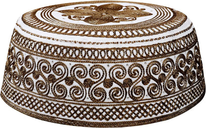 Muslim Prayer Kufi Hat for Men Boys Islamic Beanie Skull Cap Prayer Headwear Embroidery Kofia Topi Sun Hat Ramadan Eid Gift