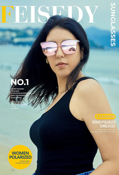 Retro Square Polarized Sunglasses Women Men Vintage Minimalist Shades B2600