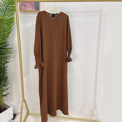 Women Prayer Dress Muslim Ramadan Garment Abaya Dubai Islam Jilbeb Long Dress without Hijab