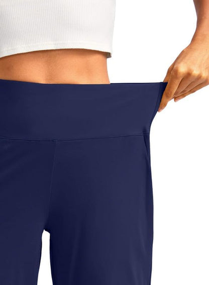 Women'S 12" Bermuda Long Shorts with Pockets High Waisted Stretch Knee Length Shorts for Women Summer Walking