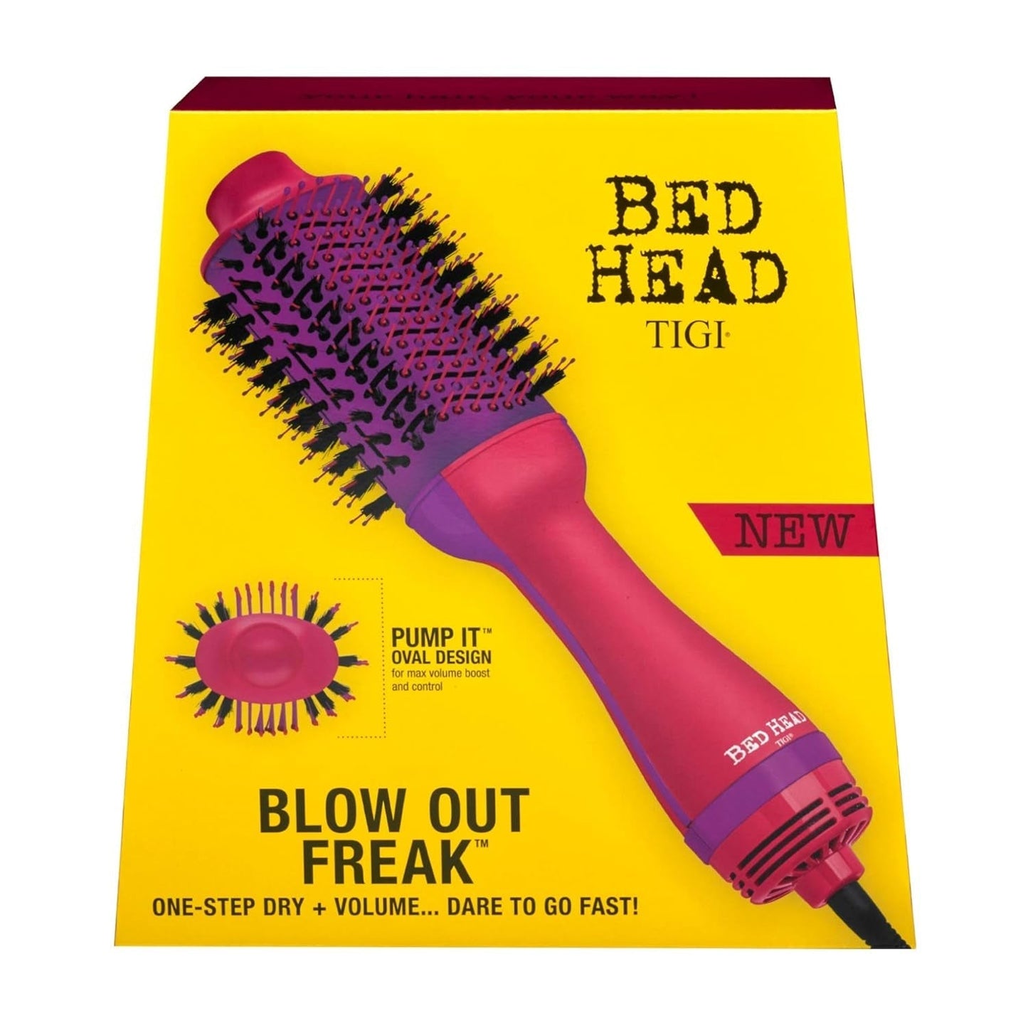 One Step Volumizer and Hair Dryer | Dry, Straighten, Texture, Style in One Step (Pink)