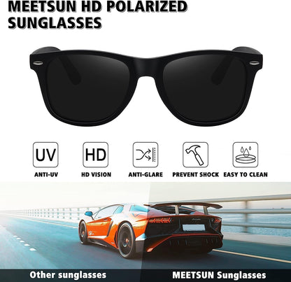 Polarized Sunglasses for Men Women Classic Retro Sun Glasses for Driving UV Protection